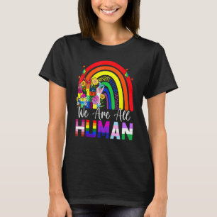 T-shirt Nous sommes tous Human Pride Ally Rainbow Lgbt Fla