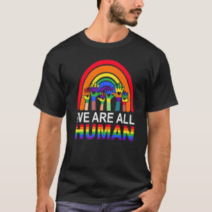 T-shirt Nous sommes tous Human Pride Ally Rainbow LGBT Fla