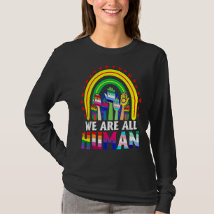 T-shirt Nous sommes tous Human Pride Ally Rainbow Lgbt Fla