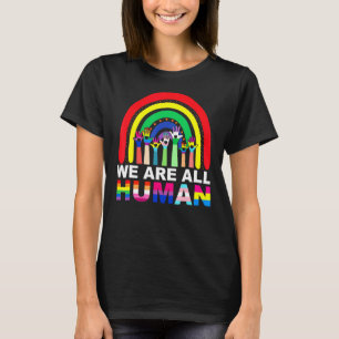 T-shirt Nous sommes tous Human Pride Ally Rainbow Lgbt Fla