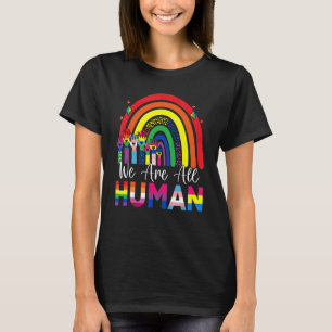 T-shirt Nous Sommes Tous Human Pride Ally Rainbow Ribbon L