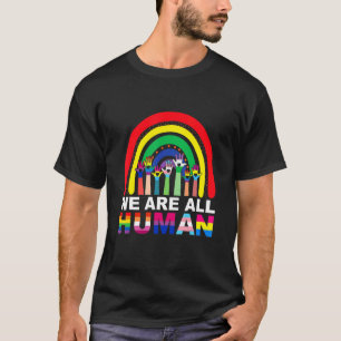 T-shirt Nous Sommes Tous La Fierté Humaine Ally Rainbow Lg