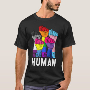 T-shirt Nous Sommes Tous Le Pouvoir Humain Premier Lgbt Ga