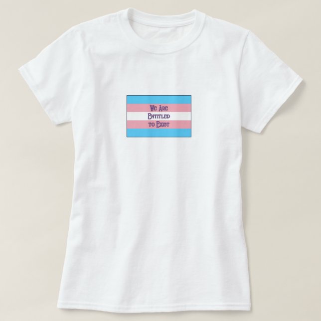T-shirt Nous sommes trans... (Design devant)