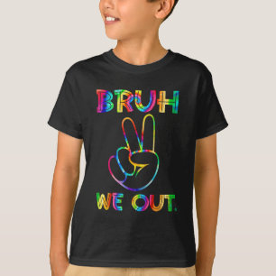 T-shirt Nous Sortons Des Enseignants Heureux Jour Dernier 