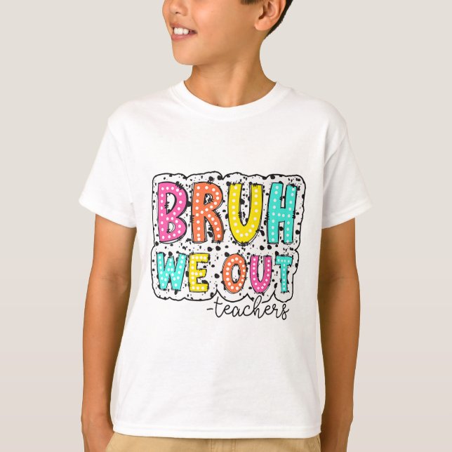 T-shirt Nous Sortons Enseignants Dalmatiens Dots Joyeux De (Devant)