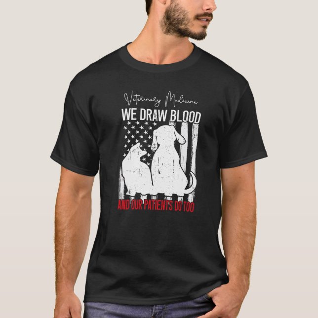 T-shirt Nous Tirons Du Sang Nos Patients Font Trop Drôle V (Devant)