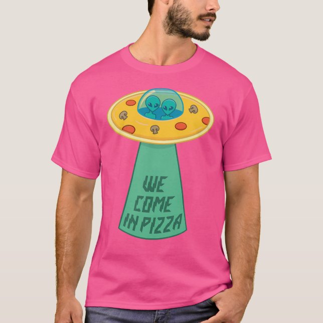 T-shirt Nous Venons À Pizza (Devant)