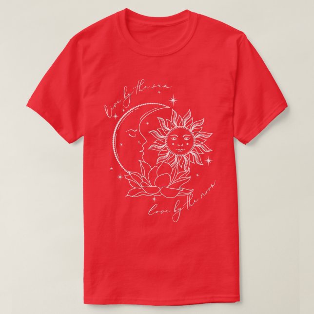 T-shirt Nous Vivons Par Le Soleil L'Amour Par La Spiritual (Design devant)