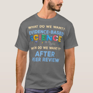 T-shirt Nous voulons un enseignant scientifique fondé sur