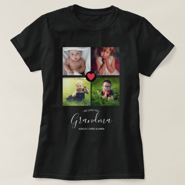T-shirt Nous vous aimons Grand-mère cadeau unique Nana Gig (Design devant)