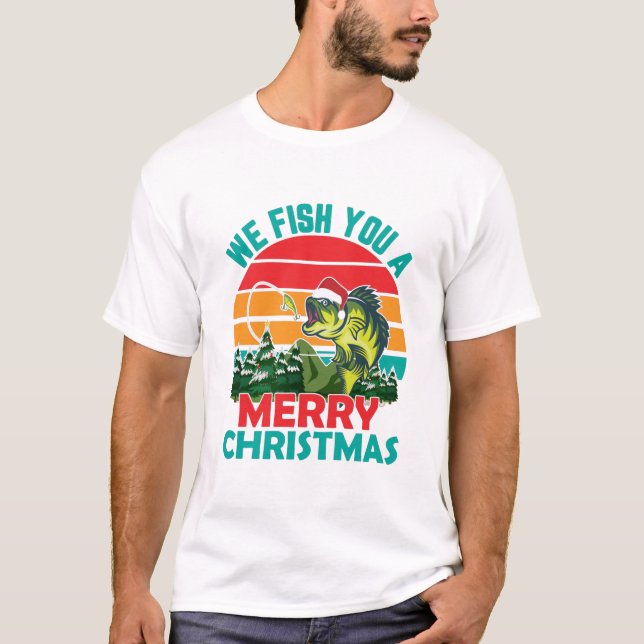 T-shirt Nous Vous Poissons Un Joyeux Noël (Devant)