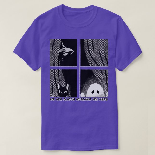 T-shirt Nous Vous Regardons Ici (Design devant)