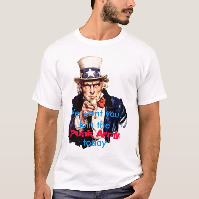 T-shirt Nous vous voulons joignons l'armée punk (Devant)