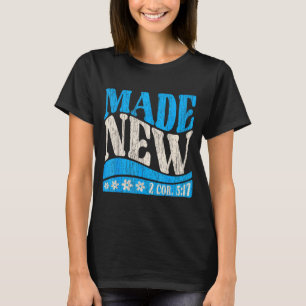 T-shirt Nouveau baptême chrétien 2 Cor 5_17 Garçon baptisé