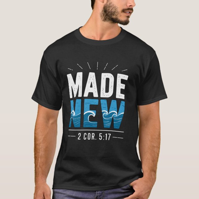 T-shirt Nouveau baptisé fait Baptême (Devant)