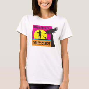 T-shirt NOUVEAU BAR FUNDRAISER Coucher de soleil sans fin