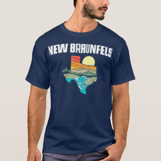 T-shirt Nouveau Braunfels Texas Outdoors Nature Vintage