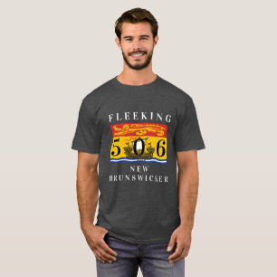 T-shirt Nouveau-Brunswick coutume 506 Fleeking Nouveau-Bru