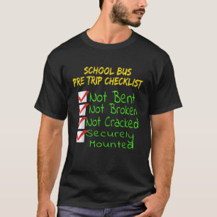 T-shirt Nouveau CDL Conducteur de bus scolaire pré-voyage 