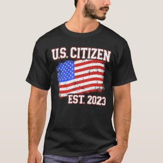 T-shirt Nouveau citoyen américain 2023 pour la citoyenneté