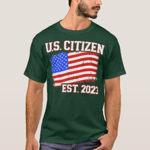 T-shirt Nouveau citoyen américain 2023 pour la citoyenneté