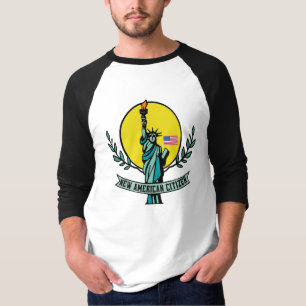 T-shirt Nouveau citoyen américain avec la statue de la Lib