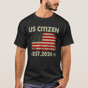 T-shirt Nouveau citoyen américain Est 2024 citoyen immigré