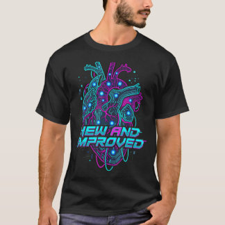 T-shirt Nouveau cœur cybernétique amélioré