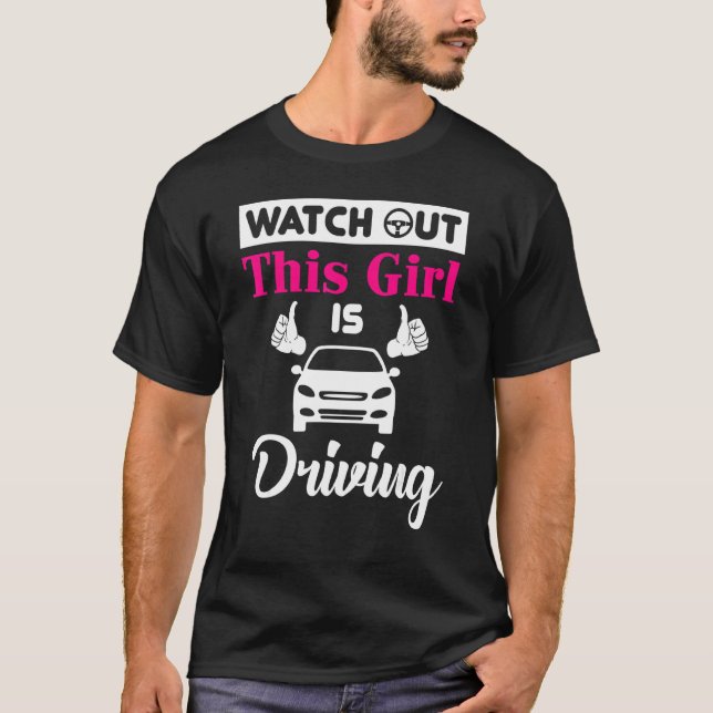 T-shirt Nouveau Conducteur Amusant Pour Les Filles Et Les  (Devant)