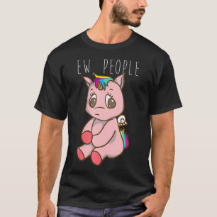 T-shirt Nouveau Cool Introvert Rainbow Unicorns Cadeau