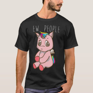 T-shirt Nouveau Cool Introvert Rainbow Unicorns Cadeau