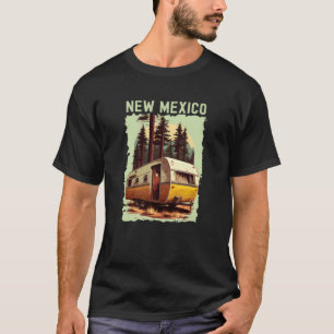 T-shirt Nouveau coucher de soleil du Mexique Rétro 70s Vin