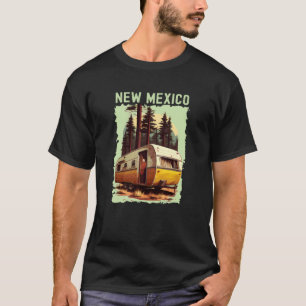 T-shirt Nouveau coucher de soleil du Mexique Rétro 70s Vin