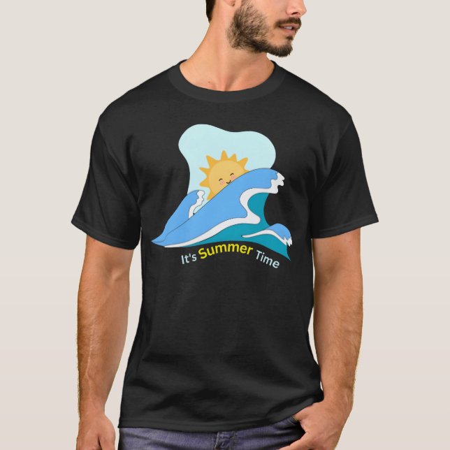 T-shirt Nouveau design d'ami d'été (Devant)