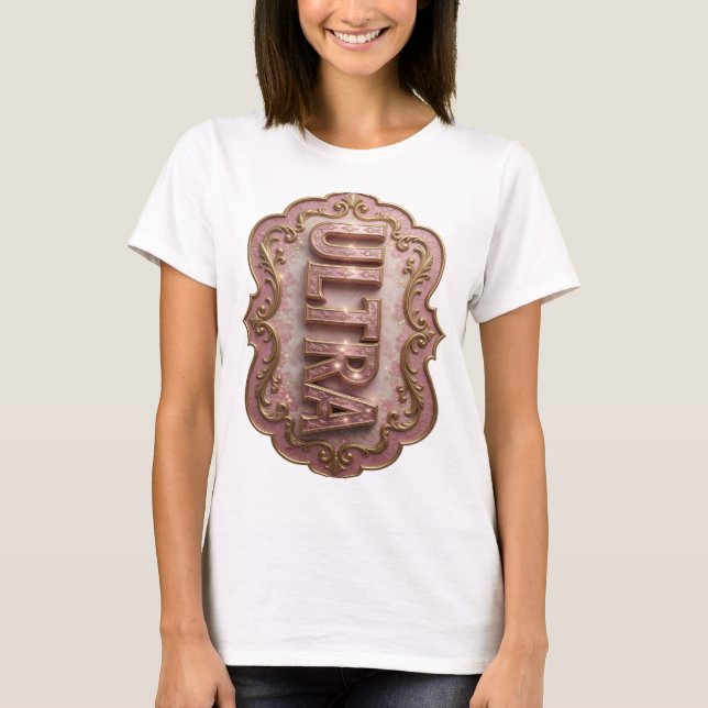 T-shirt Nouveau design ULTRA rose (Devant)