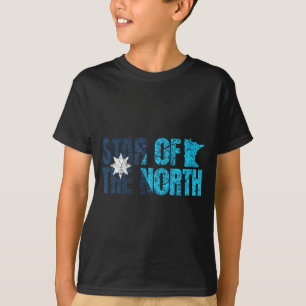 T-shirt Nouveau drapeau de l'État du Minnesota Mn Étoile d