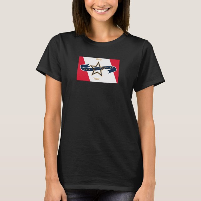T-shirt Nouveau drapeau de Montgomery, Alabama (Devant)