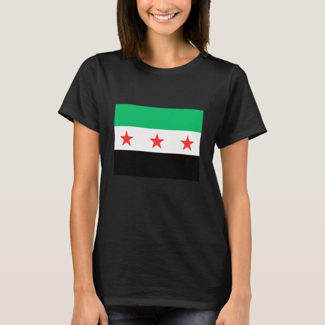 T-shirt Nouveau drapeau syrien Syrie liberté après la révo (Devant)