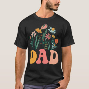 T-shirt Nouveau Fleur sauvage papa premier Baby shower d'a