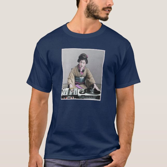T-shirt Nouveau geisha DJ (Devant)