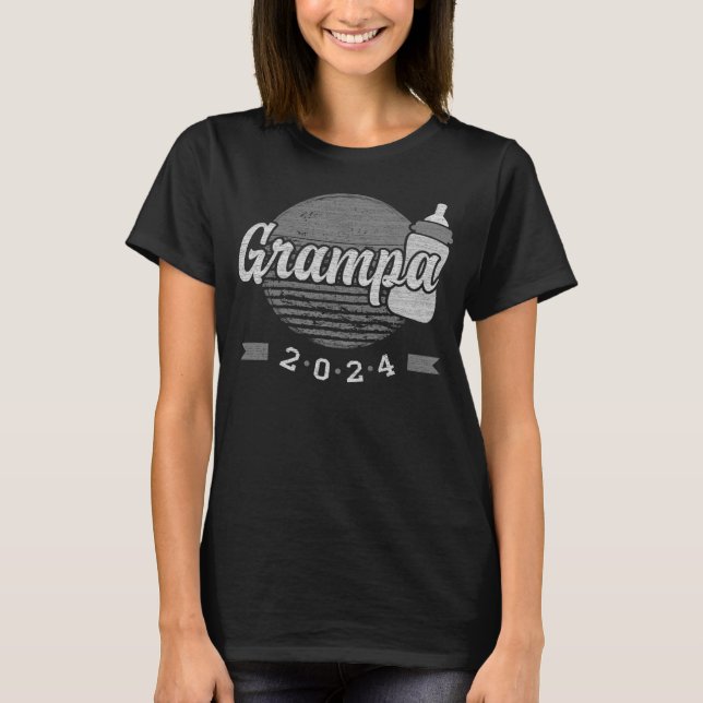 T-shirt Nouveau Grampa Grampa du nouveau-né Grampa 2024 (Devant)