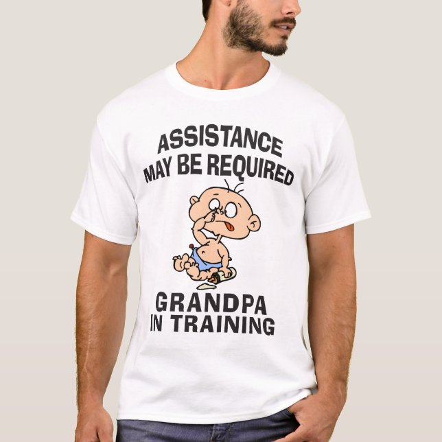 T-shirt Nouveau grand-papa dans la formation (Devant)