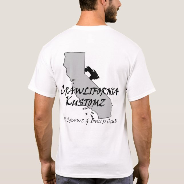 T-shirt Nouveau gris de chemise de Crawlifornia Kustomz (Dos)