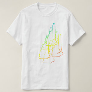 T-shirt nouveau hampshire chill flou
