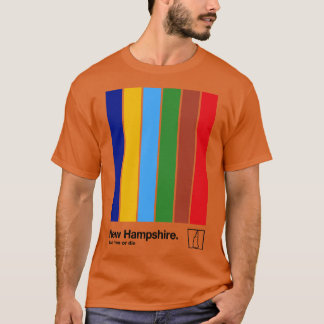 T-shirt Nouveau Hampshire Drapeau d'origine Design de coul