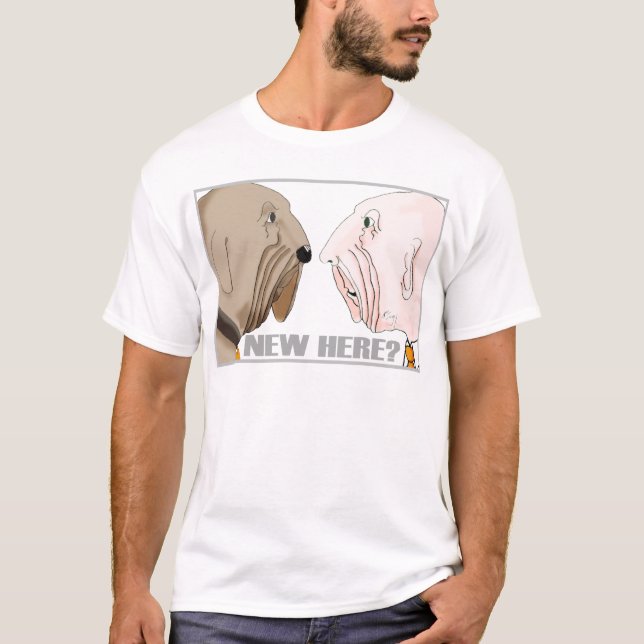 T-shirt Nouveau ici ? (Devant)