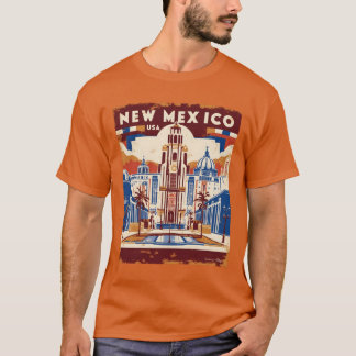 T-shirt Nouveau-Mexique années 50 USA Vintage Retro Touris