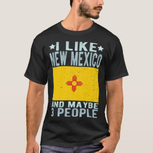 T-shirt Nouveau Mexique État Drapeau J'aime Nouveau Mexiqu