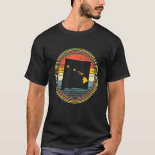 T-shirt Nouveau-Mexique État Hawaii Racines Origine Carte 